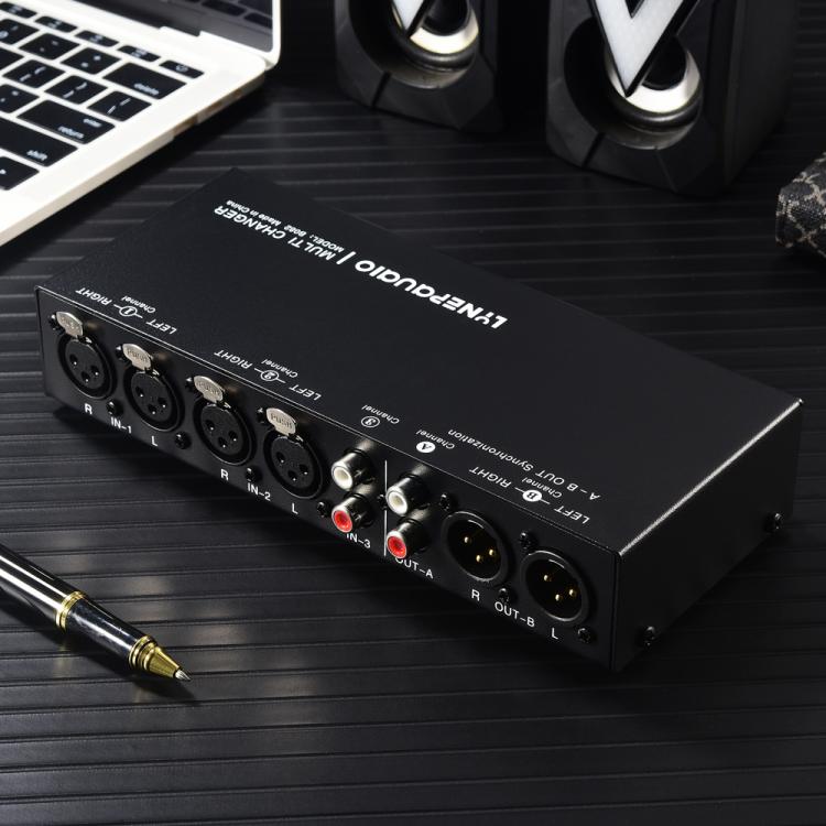 B082 3 Input 3 Output Audio Signal Selector Balanced Line Switcher -  by buy2fix | Online Shopping UK | buy2fix