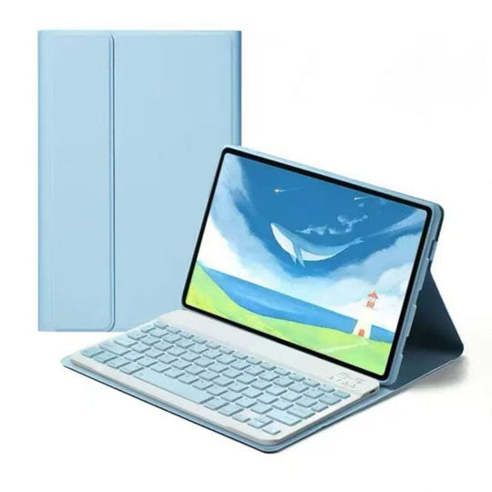 For Samsung Tab S10 FE+ 13.1 Bluetooth Keyboard Tablet Case(Sky Blue)