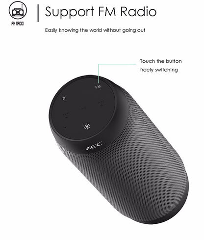 AEC BQ615 PRO Colorful LED Wireless HiFi Stereo Speaker, Combines Bluetooth + TF card player + FM radio + AUX + NFC - Desktop Speaker by AEC | Online Shopping UK | buy2fix