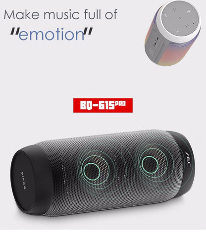 AEC BQ615 PRO Colorful LED Wireless HiFi Stereo Speaker, Combines Bluetooth + TF card player + FM radio + AUX + NFC - Desktop Speaker by AEC | Online Shopping UK | buy2fix