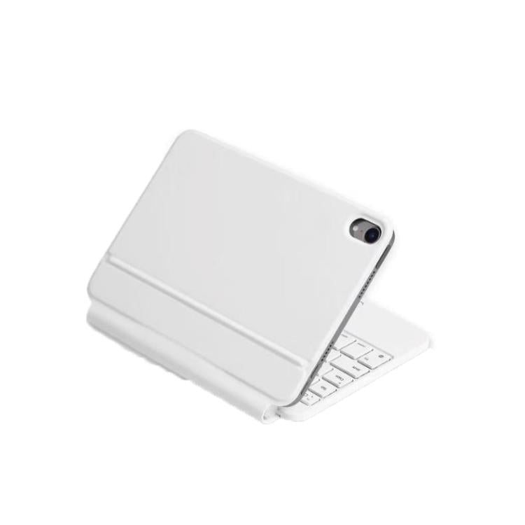 For iPad Mini 6 / 7 Magic Control Magnetic Suspension Bluetooth Keyboard Touch Screen Protective Case(white) - For iPad mini by buy2fix | Online Shopping UK | buy2fix
