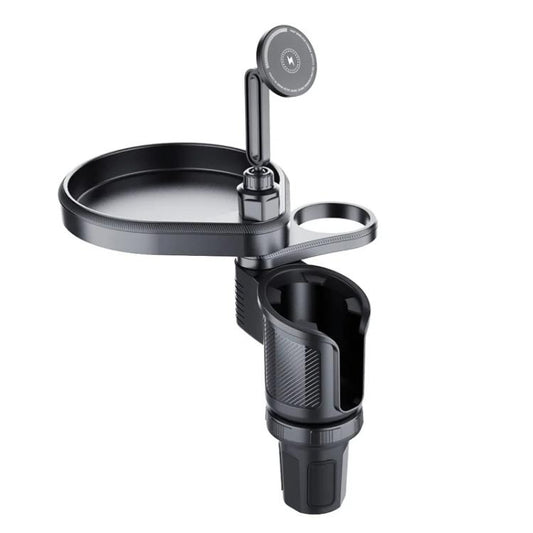 CP242F 15W Fast Charging Wireless Charger Car Cup Holder Magnetic Phone Navigation Stand - Car Drink Holders by buy2fix | Online Shopping UK | buy2fix