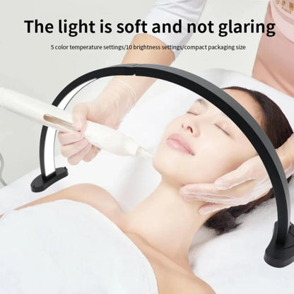 HD-M11X 28 inch LED Light Semi-Circular Desktop Beauty Lamp Fill Light For Tattoo / Nail Art, Plug:UK Plug - Selfie Light by buy2fix | Online Shopping UK | buy2fix