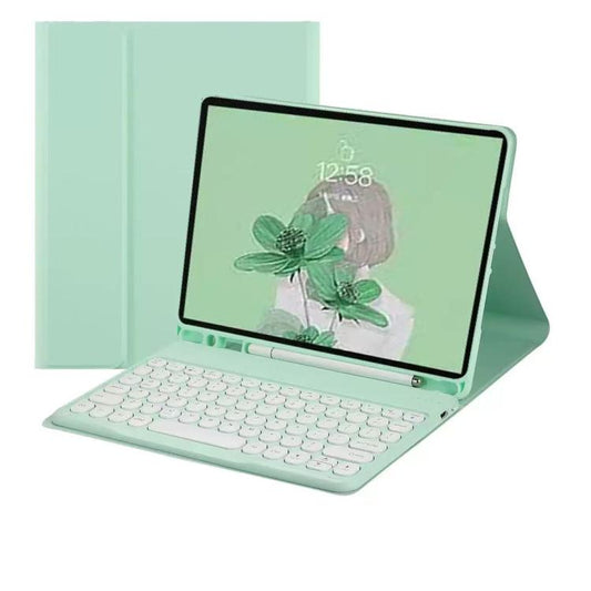 For ipad Air 6/7 11 Magnetic Bluetooth Keyboard Case for Tablet(Dark Green) - For iPad Air by buy2fix | Online Shopping UK | buy2fix