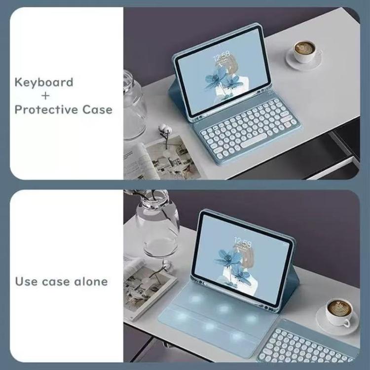 For ipad  Air 4/5 10.9 Magnetic Bluetooth Keyboard Case for Tablet(Sky Blue) - For iPad Air by buy2fix | Online Shopping UK | buy2fix