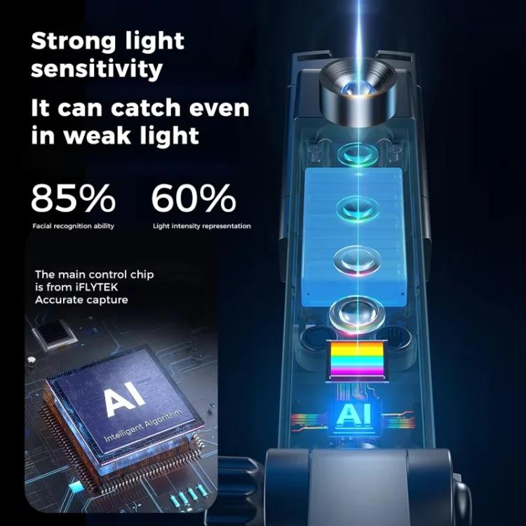 Q565 Anti Shake Extendable 4-Leg Stand Smartphone Facial Tracking Gimbal Selfie Stick - Selfie Sticks by buy2fix | Online Shopping UK | buy2fix