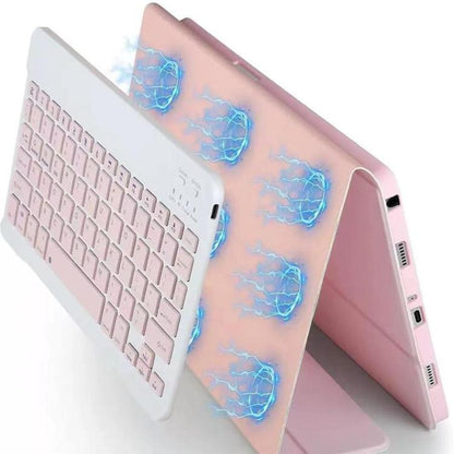 For iPad 2025 Detachable Magnetic Bluetooth Keyboard Tablet Case with Mouse(Bright Purple) - Universal by buy2fix | Online Shopping UK | buy2fix