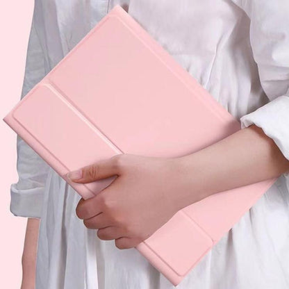 For iPad 2025 Detachable Magnetic Bluetooth Keyboard Tablet Case with Mouse(Pink) - Universal by buy2fix | Online Shopping UK | buy2fix