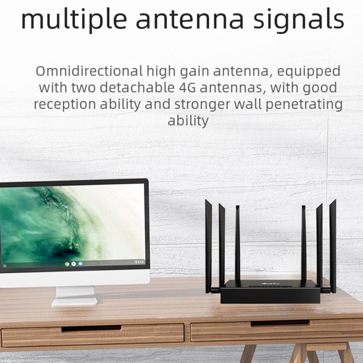 ED128-L 300Mbps Wireless WiFi Home Office SIM Card American Version 4G LTE Industrial Router, Plug:EU Plug - Wireless Routers by buy2fix | Online Shopping UK | buy2fix