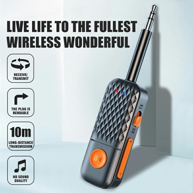 T90 Wireless Audio Transmitter Receiver AUX 3.5mm Car Bluetooth Adapter - Bluetooth Adapters by buy2fix | Online Shopping UK | buy2fix