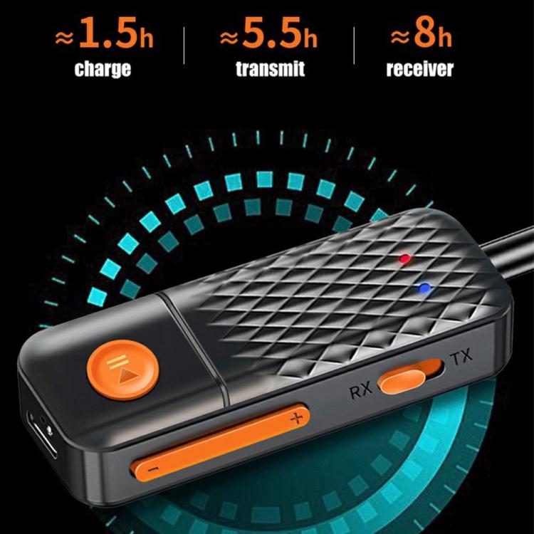 T90 Wireless Audio Transmitter Receiver AUX 3.5mm Car Bluetooth Adapter - Bluetooth Adapters by buy2fix | Online Shopping UK | buy2fix
