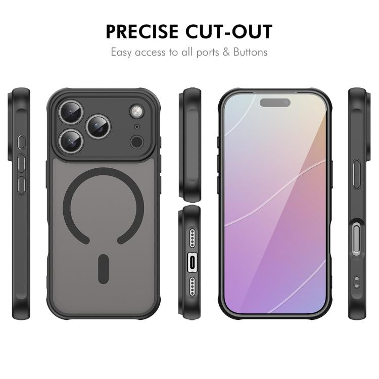 For iPhone 17 Pro ENKAY Hat-Prince MagSafe Matte Translucent Shockproof Phone Case with Large Arc Edge Film(Blue) - iPhone 17 Pro Cases by ENKAY | Online Shopping UK | buy2fix