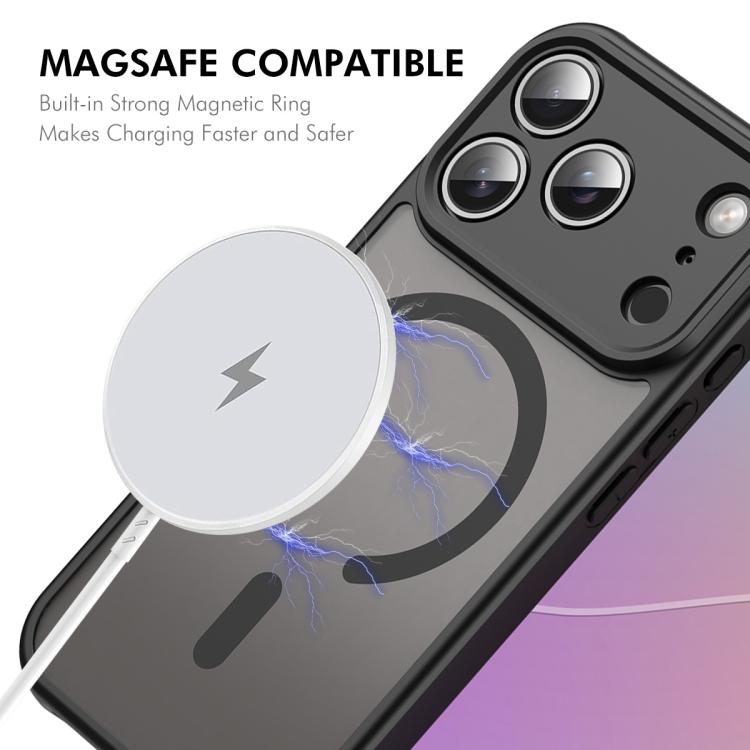 For iPhone 17 Pro ENKAY Hat-Prince MagSafe Matte Translucent Shockproof Phone Case with Large Arc Edge Film(Blue) - iPhone 17 Pro Cases by ENKAY | Online Shopping UK | buy2fix