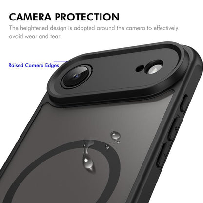 For iPhone Air ENKAY Hat-Prince MagSafe Matte Translucent Shockproof Phone Case with Large Arc Edge Film(Black) - iPhone Air Cases by ENKAY | Online Shopping UK | buy2fix