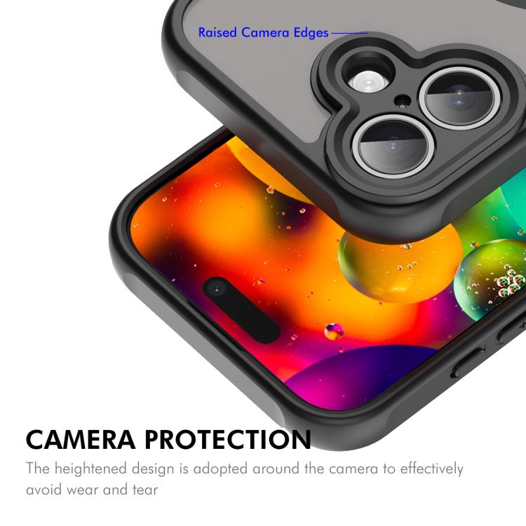 For iPhone 17 ENKAY Hat-Prince MagSafe Matte Translucent Shockproof Phone Case with Large Arc Edge Film(Blue) - iPhone 17 Cases by ENKAY | Online Shopping UK | buy2fix