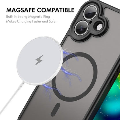 For iPhone 17 ENKAY Hat-Prince MagSafe Matte Translucent Shockproof Phone Case with Large Arc Edge Film(Green) - iPhone 17 Cases by ENKAY | Online Shopping UK | buy2fix