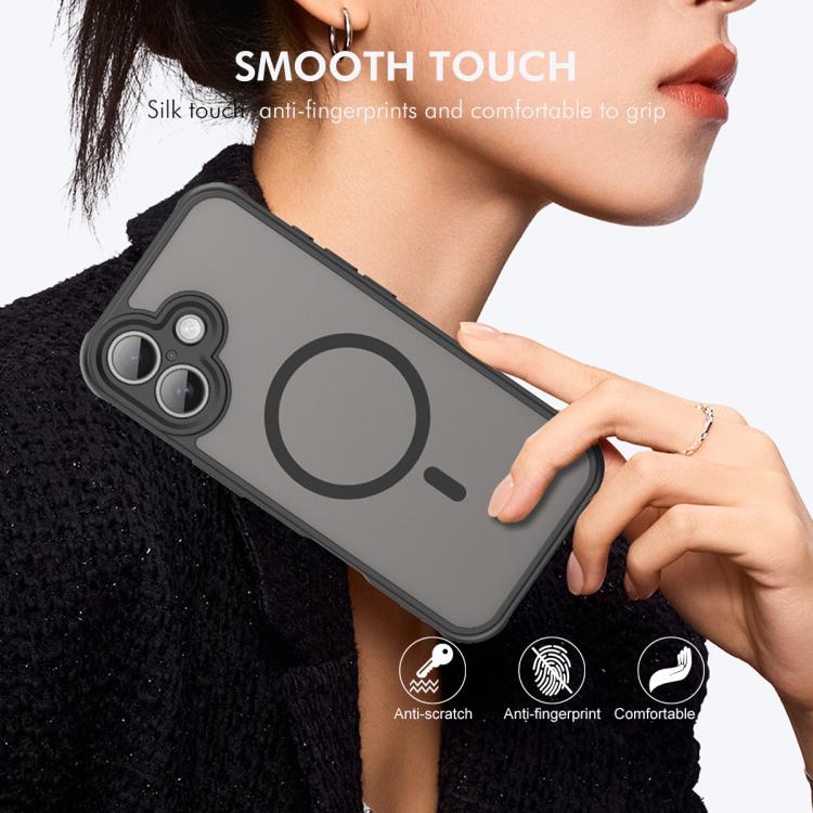 For iPhone 17 ENKAY Hat-Prince MagSafe Matte Translucent Shockproof Phone Case with Large Arc Edge Film(Green) - iPhone 17 Cases by ENKAY | Online Shopping UK | buy2fix