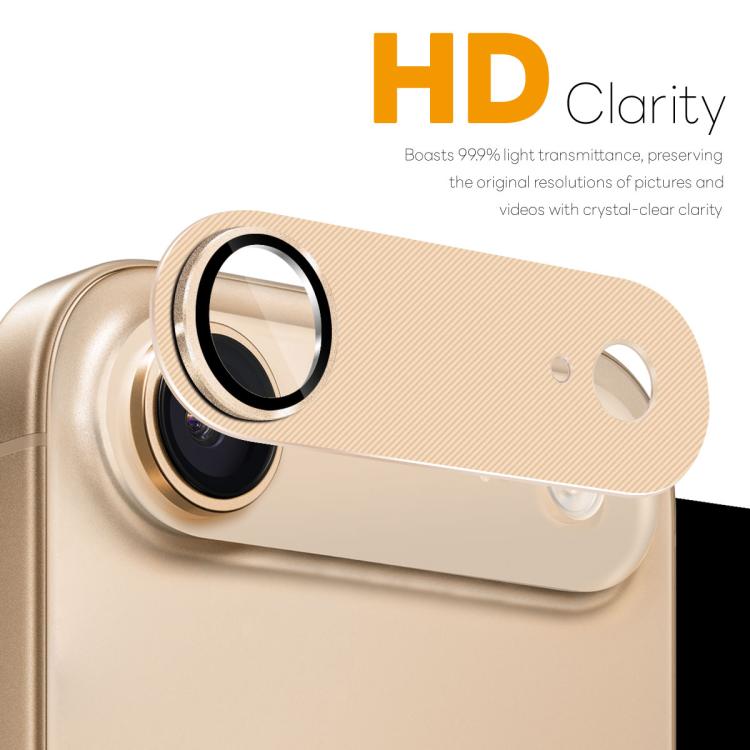 For iPhone Air NORTHJO CD Vein Camera Lens Protector Tempered Glass Rear Lens Film(Gold) - iPhone Air Tempered Glass by NORTHJO | Online Shopping UK | buy2fix