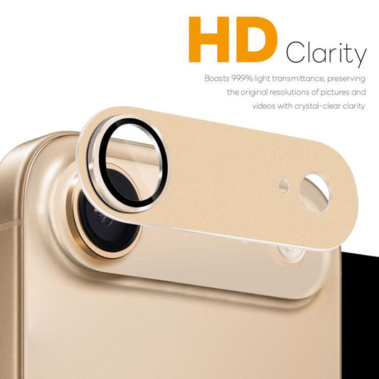 For iPhone Air NORTHJO Matte Camera Lens Metal Protector Tempered Glass Rear Lens Film(Gold) - iPhone Air Tempered Glass by NORTHJO | Online Shopping UK | buy2fix