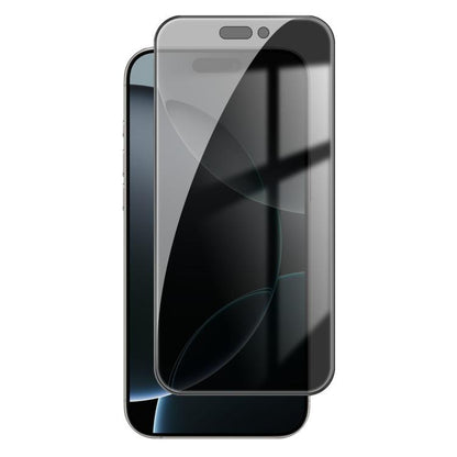 For iPhone 16 Pro Kalebol High-Aluminum Screen-Printed Full-Coverage Black-Border Privacy Tempered Glass Film - iPhone 16 Pro Tempered Glass by Kalebol | Online Shopping UK | buy2fix