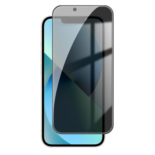 For iPhone 13 Kalebol High-Aluminum Screen-Printed Full-Coverage Black-Border Privacy Tempered Glass Film