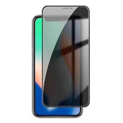 For iPhone X Kalebol High-Aluminum Screen-Printed Full-Coverage Black-Border Privacy Tempered Glass Film - iPhone X & XS Tempered Glass by Kalebol | Online Shopping UK | buy2fix