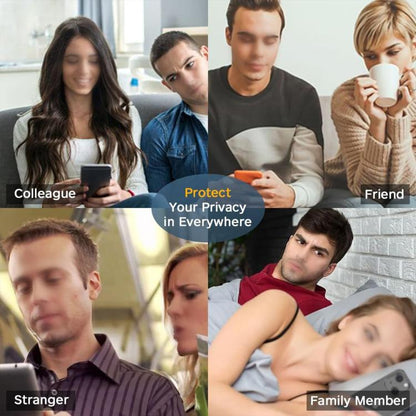 For iPhone 12 Kalebol High-Aluminum Screen-Printed Full-Coverage Black-Border Privacy Tempered Glass Film - iPhone 12 / 12 Pro Tempered Glass by Kalebol | Online Shopping UK | buy2fix