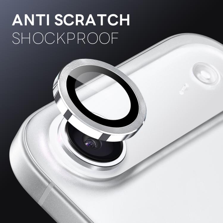 For iPhone Air NORTHJO Camera Lens Protector CD Metal Ring Tempered Glass Film(Silver) - iPhone Air Tempered Glass by NORTHJO | Online Shopping UK | buy2fix