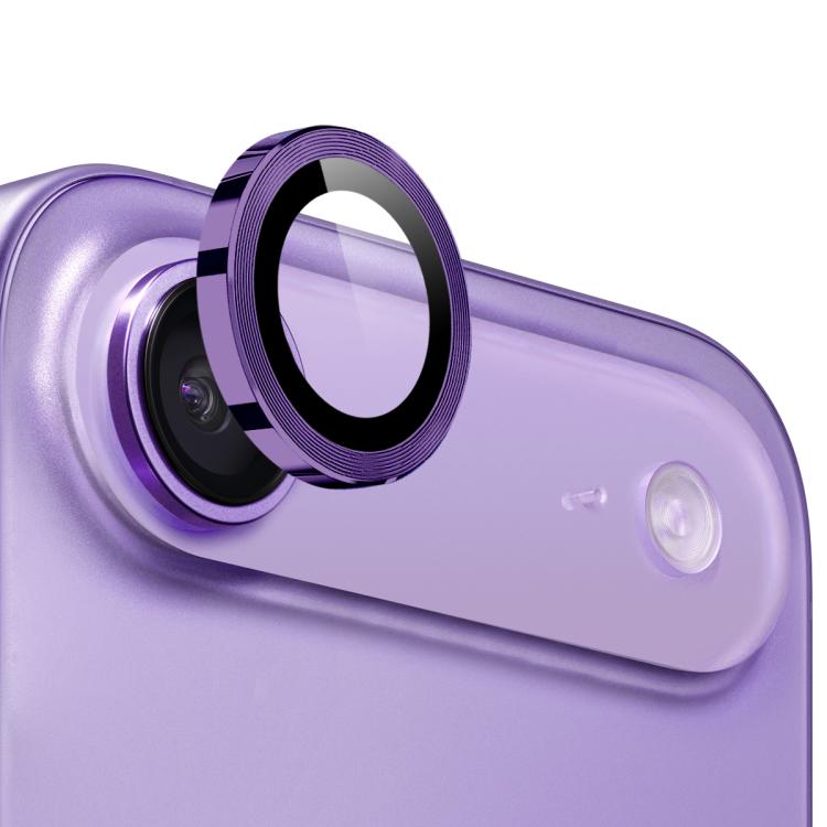 For iPhone Air NORTHJO Camera Lens Protector CD Metal Ring Tempered Glass Film(Purple) - iPhone Air Tempered Glass by NORTHJO | Online Shopping UK | buy2fix