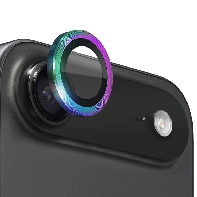 For iPhone Air NORTHJO Camera Lens Protector CD Metal Ring Tempered Glass Film(Colorful) - iPhone Air Tempered Glass by NORTHJO | Online Shopping UK | buy2fix