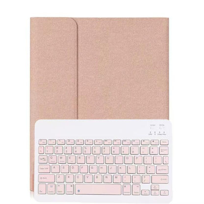 For  iPad Pro 12.9  2015 Textured Magnetic Detachable Bluetooth Tablet Keyboard Case(Pink) - For iPad Pro by buy2fix | Online Shopping UK | buy2fix