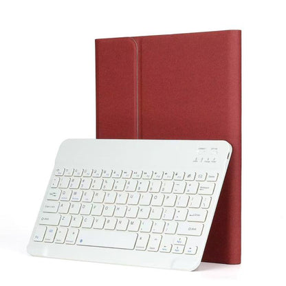 For  iPad Pro 12.9  2015 Textured Magnetic Detachable Bluetooth Tablet Keyboard Case(Red) - For iPad Pro by buy2fix | Online Shopping UK | buy2fix