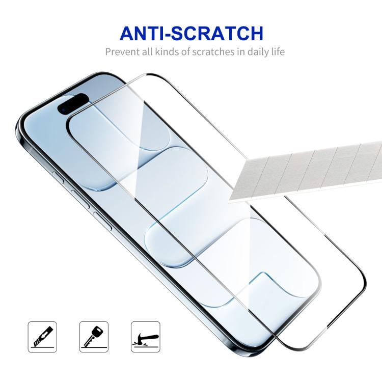 For iPhone Air 5pcs ENKAY Thickened Glue No White Edge High Aluminum-silicon Tempered Glass Film - iPhone Air Tempered Glass by ENKAY | Online Shopping UK | buy2fix