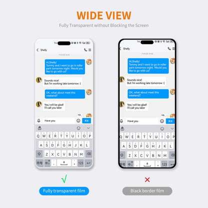 For iPhone Air 10pcs ENKAY Thickened Glue No White Edge 9H Big Arc Edge High Aluminum-silicon Tempered Glass Film - iPhone Air Tempered Glass by ENKAY | Online Shopping UK | buy2fix