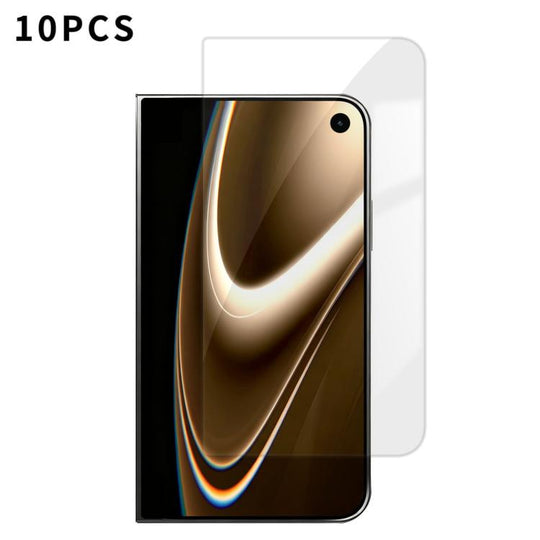 For iPhone Duo Outer Screen Kalebol 10pcs High-Aluminum Semi-Screen Anti-Fingerprint HD Tempered Glass Film