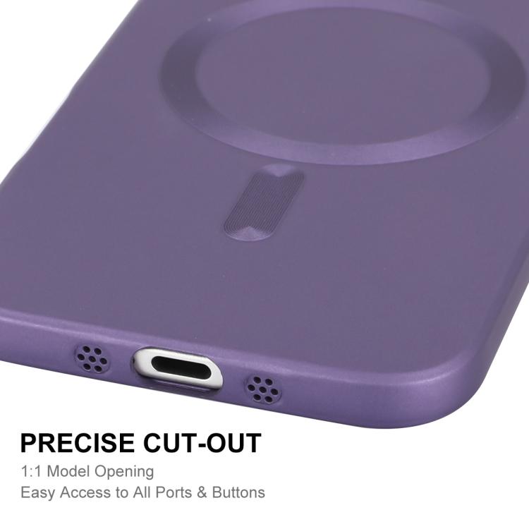 For iPhone Air ENKAY MagSafe Matte TPU Phone Case with Lens Film(Dark Blue) - iPhone Air Cases by ENKAY | Online Shopping UK | buy2fix