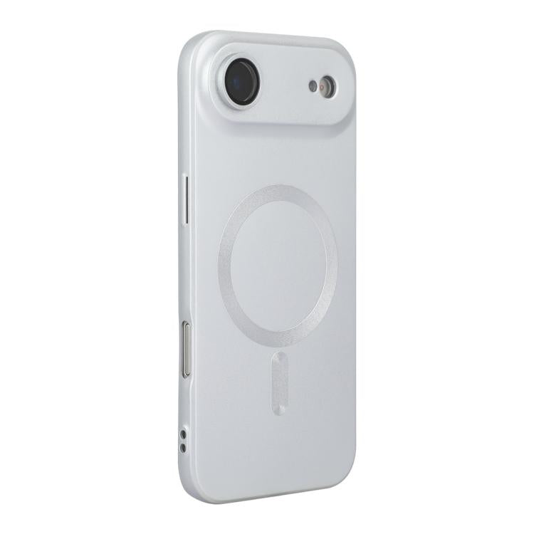 For iPhone Air ENKAY MagSafe Matte TPU Phone Case with Lens Film(Silver) - iPhone Air Cases by ENKAY | Online Shopping UK | buy2fix