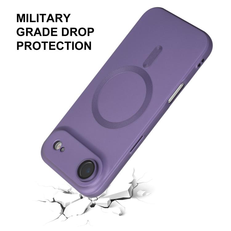 For iPhone Air ENKAY MagSafe Matte TPU Phone Case with Lens Film(Silver) - iPhone Air Cases by ENKAY | Online Shopping UK | buy2fix