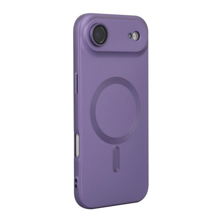 For iPhone Air ENKAY MagSafe Matte TPU Phone Case with Lens Film(Purple) - iPhone Air Cases by ENKAY | Online Shopping UK | buy2fix