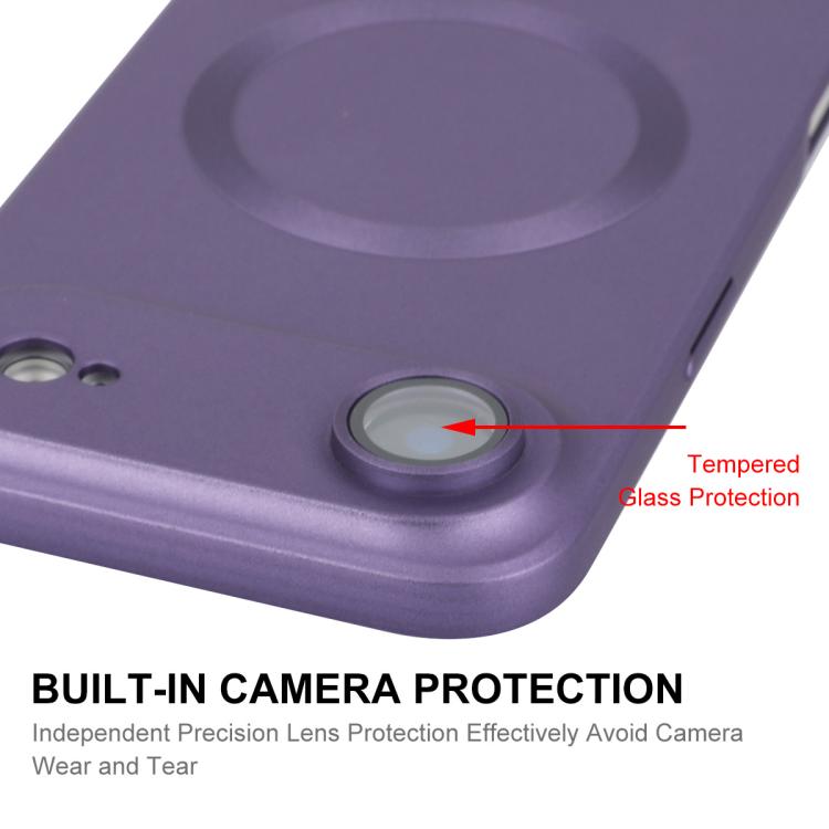 For iPhone Air ENKAY MagSafe Matte TPU Phone Case with Lens Film(Purple) - iPhone Air Cases by ENKAY | Online Shopping UK | buy2fix