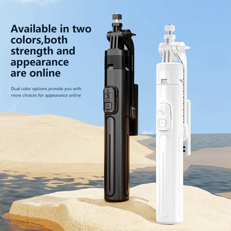 K27 Smartphone Extendable Live Streaming 4-Leg Stand Bluetooth Selfie Stick(White) - Selfie Sticks by buy2fix | Online Shopping UK | buy2fix