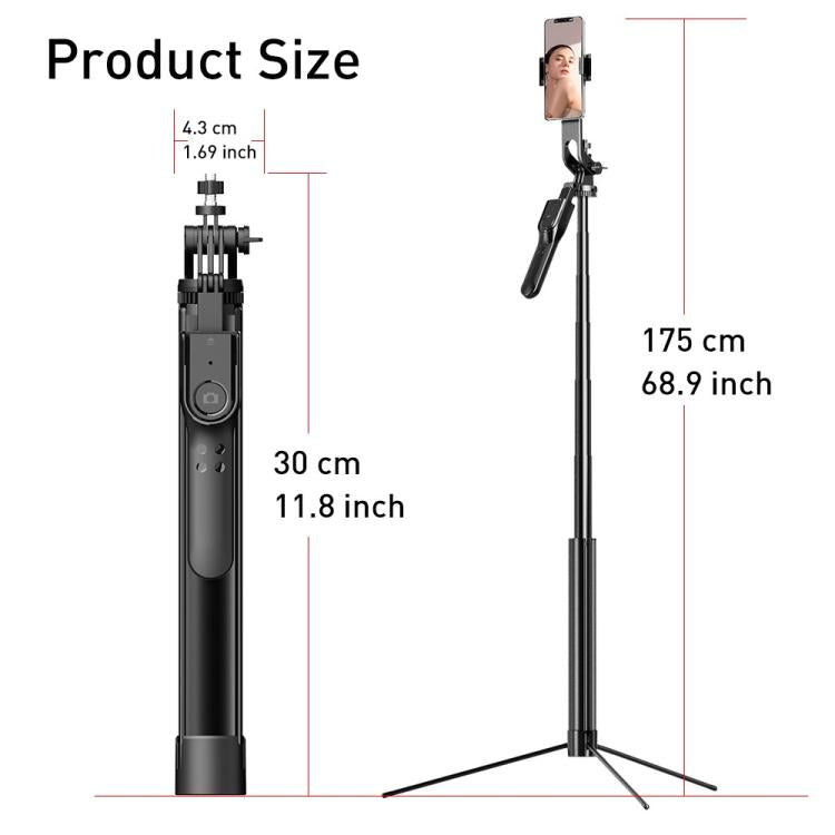 K31 Smartphone Remote Control Live Streaming Photography Stand Aluminum Alloy Selfie Stick Tripod - Selfie Sticks by buy2fix | Online Shopping UK | buy2fix