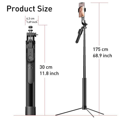 K31 Smartphone Remote Control Live Streaming Photography Stand Aluminum Alloy Selfie Stick Tripod - Selfie Sticks by buy2fix | Online Shopping UK | buy2fix