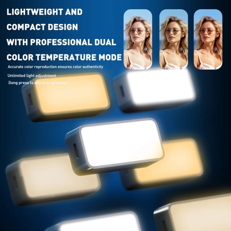 A8 Phone Photography Video Streaming Portable LED Light Mini Magnetic Pocket Fill Light(Black) - Selfie Light by buy2fix | Online Shopping UK | buy2fix