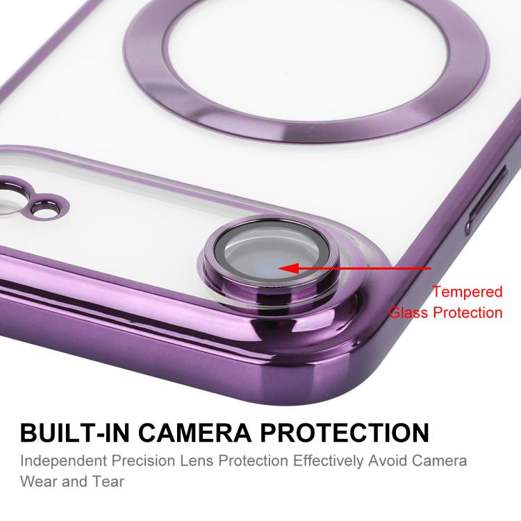 For iPhone Air ENKAY Hat-Prince Magsafe Electroplated TPU Clear Shockproof Phone Case(Pink) - iPhone Air Cases by ENKAY | Online Shopping UK | buy2fix