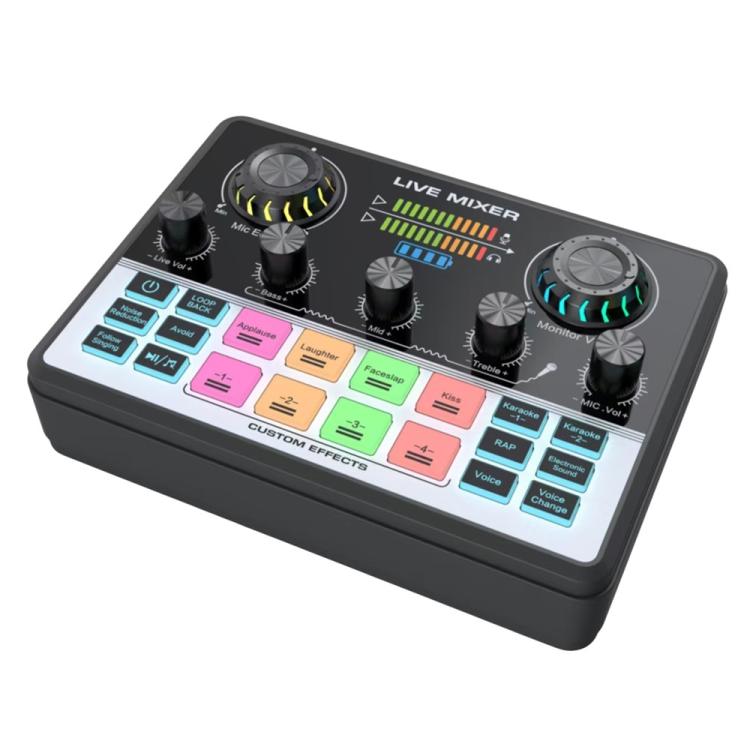 V9 Dual DSP Chip Noise Reduction Live Streaming Sound Card Audio Mixer - Live Sound Effects Processors by buy2fix | Online Shopping UK | buy2fix