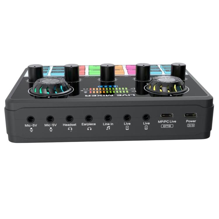 V9 Dual DSP Chip Noise Reduction Live Streaming Sound Card Audio Mixer - Live Sound Effects Processors by buy2fix | Online Shopping UK | buy2fix