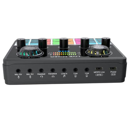 V9 Dual DSP Chip Noise Reduction Live Streaming Sound Card Audio Mixer - Live Sound Effects Processors by buy2fix | Online Shopping UK | buy2fix