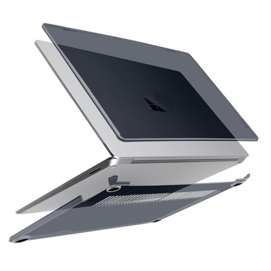 For Microsoft Surface Laptop 7 13.8 (2036) ENKAY Hat-Prince Crystal Protective Case Cover Clear Hard Shell(Black)