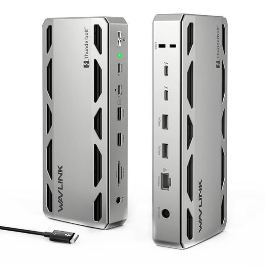 WAVLINK UTD58 12 in 1 120Gbps 140W Thunderbolt 5 Docking Station, Plug:US Plug